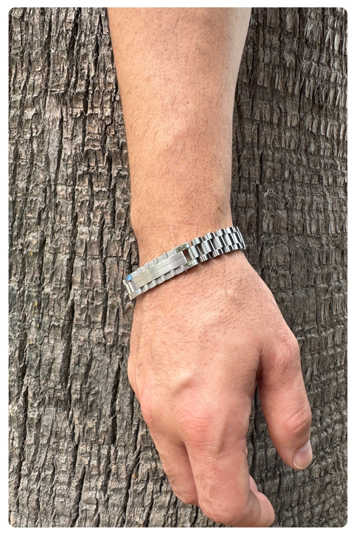 316L gümüş Rolex model Çelik bileklik