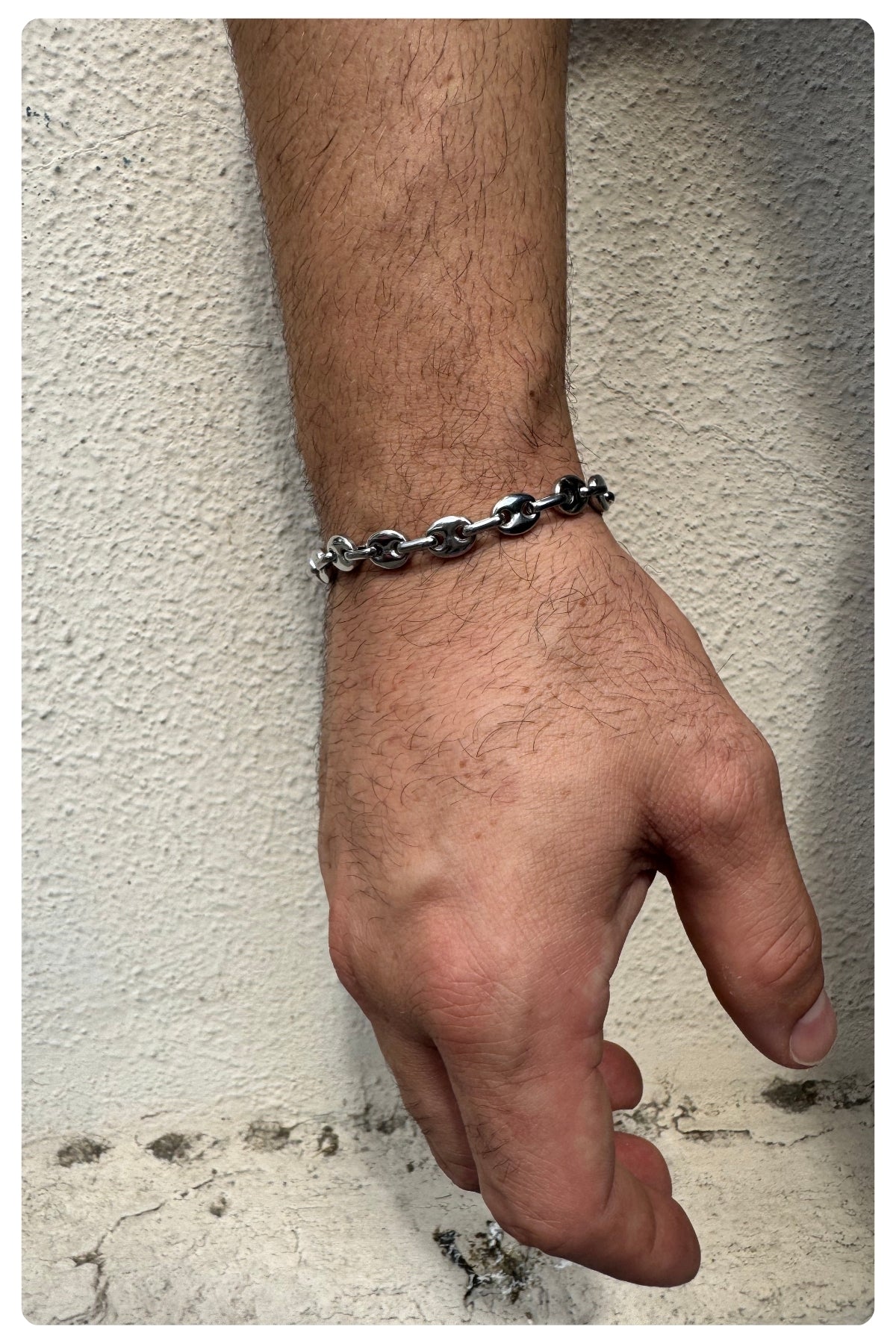 316L gümüş Çelik thin bileklik